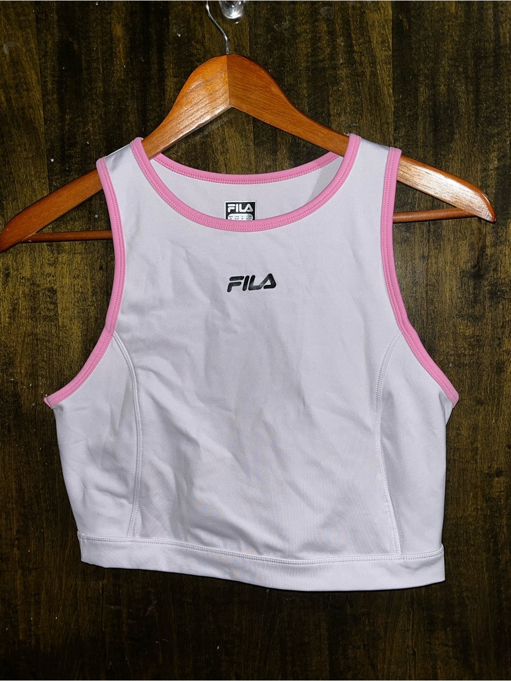 FILA 3-Piece Matching Workout Set - Pink & White Sporty Tracksuit
